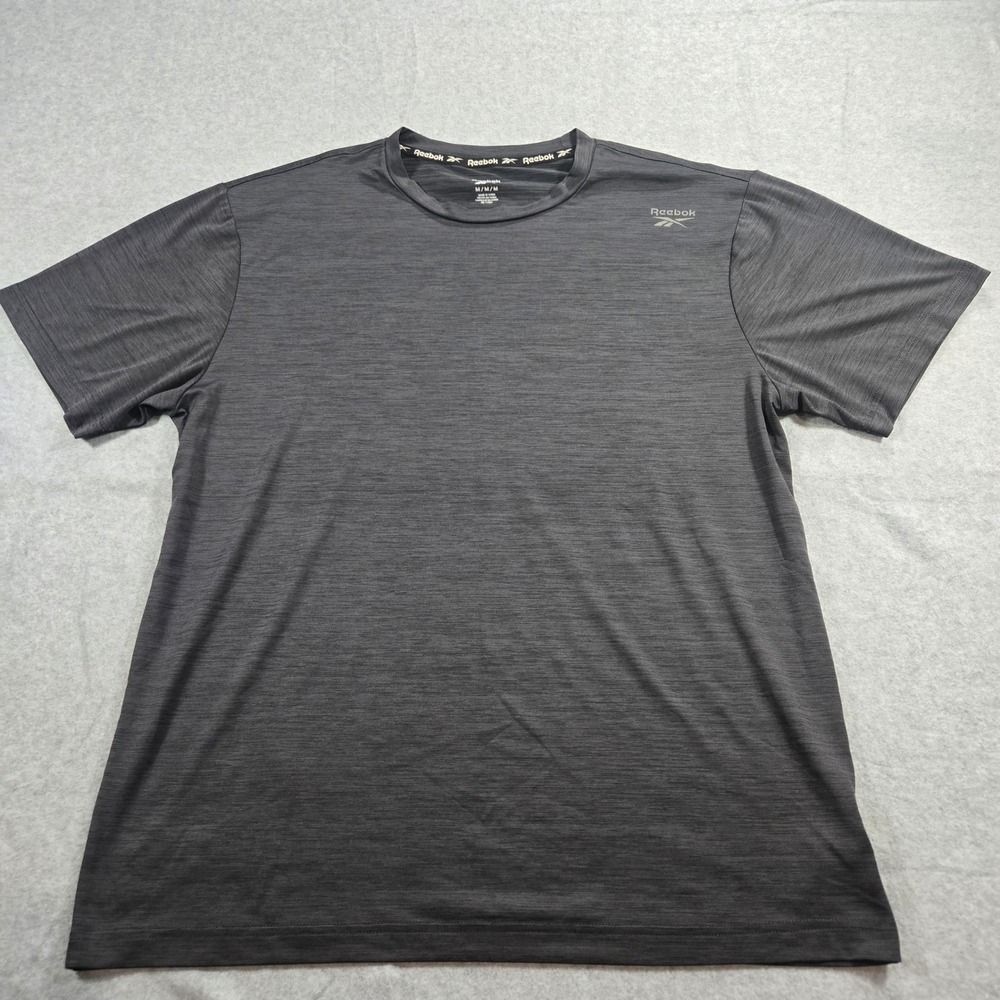 Reebok Mens Gray Heather Performance T-Shirt REM211TS06 Size Medium